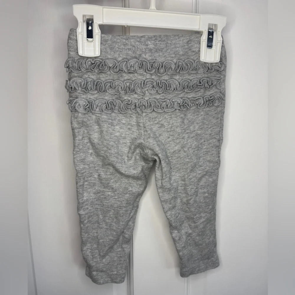 Simple Joys by Carter’s 12M Girls Ruffle Butt Gray Leggings Pants